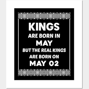 Birthday King White May 02 2nd Posters and Art